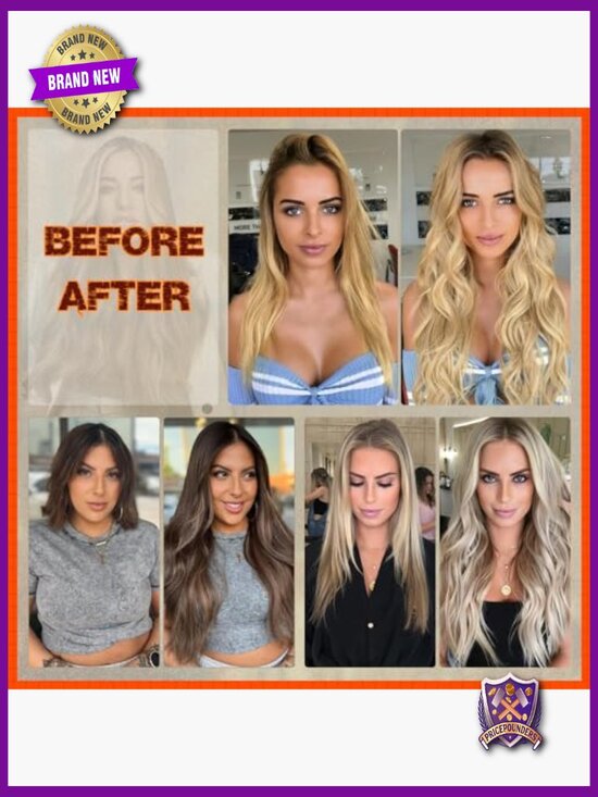 Real Human Hair Clip In Extensions Straight Remy 20 inch 8 Pieces